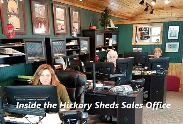Inside the Old Hickory Sheds Sales Ofice